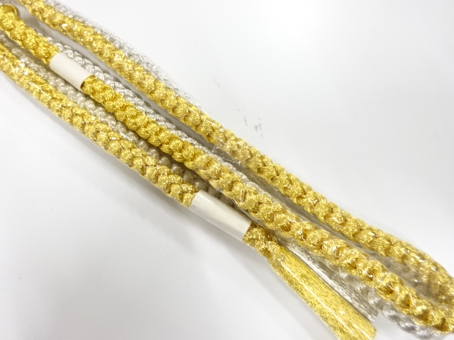 未使用品　正絹　手組帯締め